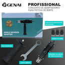 Adaptador Pistola de Rebite para Chave de Fenda Sem Fio, Kit Completo com 3 Cabecas(3.2/3.8/4.0mm),Alça e Chave Inglesa