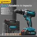 PARAFUSADEIRA E FURADEIRA 48V — KIT COM 2 BATERIAS, ALTA PERFORMANCE