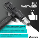 Adaptador Pistola de Rebite para Chave de Fenda Sem Fio, Kit Completo com 3 Cabecas(3.2/3.8/4.0mm),Alça e Chave Inglesa