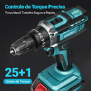 PARAFUSADEIRA E FURADEIRA 48V — KIT COM 2 BATERIAS, ALTA PERFORMANCE