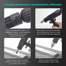 Adaptador Pistola de Rebite para Chave de Fenda Sem Fio, Kit Completo com 3 Cabecas(3.2/3.8/4.0mm),Alça e Chave Inglesa