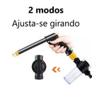 Esguicho Mangueira Ducha 6 Formas Jato Bico Alta Pressão Com Armazenamento Espuma Jardinagem Carro