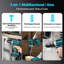 PARAFUSADEIRA E FURADEIRA 48V — KIT COM 2 BATERIAS, ALTA PERFORMANCE